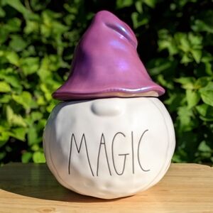 Rae Dunn Gnome Magic Purple Halloween Figure